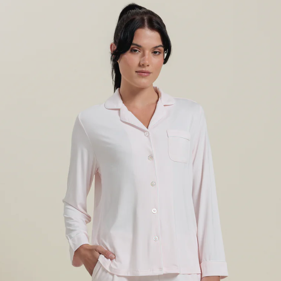 AEPTOM Bamboo Long Sleeve Pajama Shirt