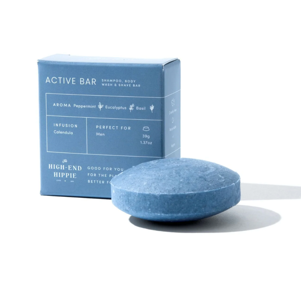 The High-End Hippie ACTIVE 3-in-1 Shampoo Bar