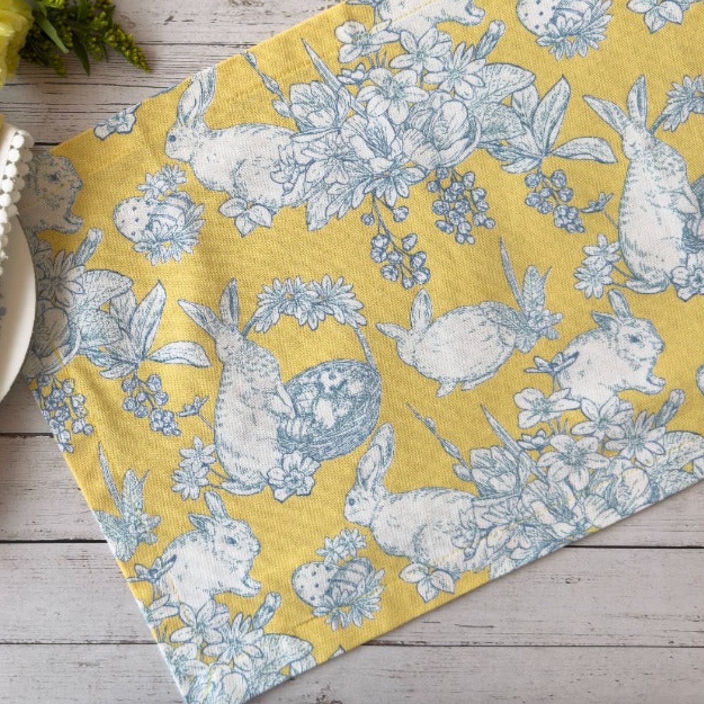Mahogany RABBIT YELLOW TOILE Tableware Collection (Limited Edition)