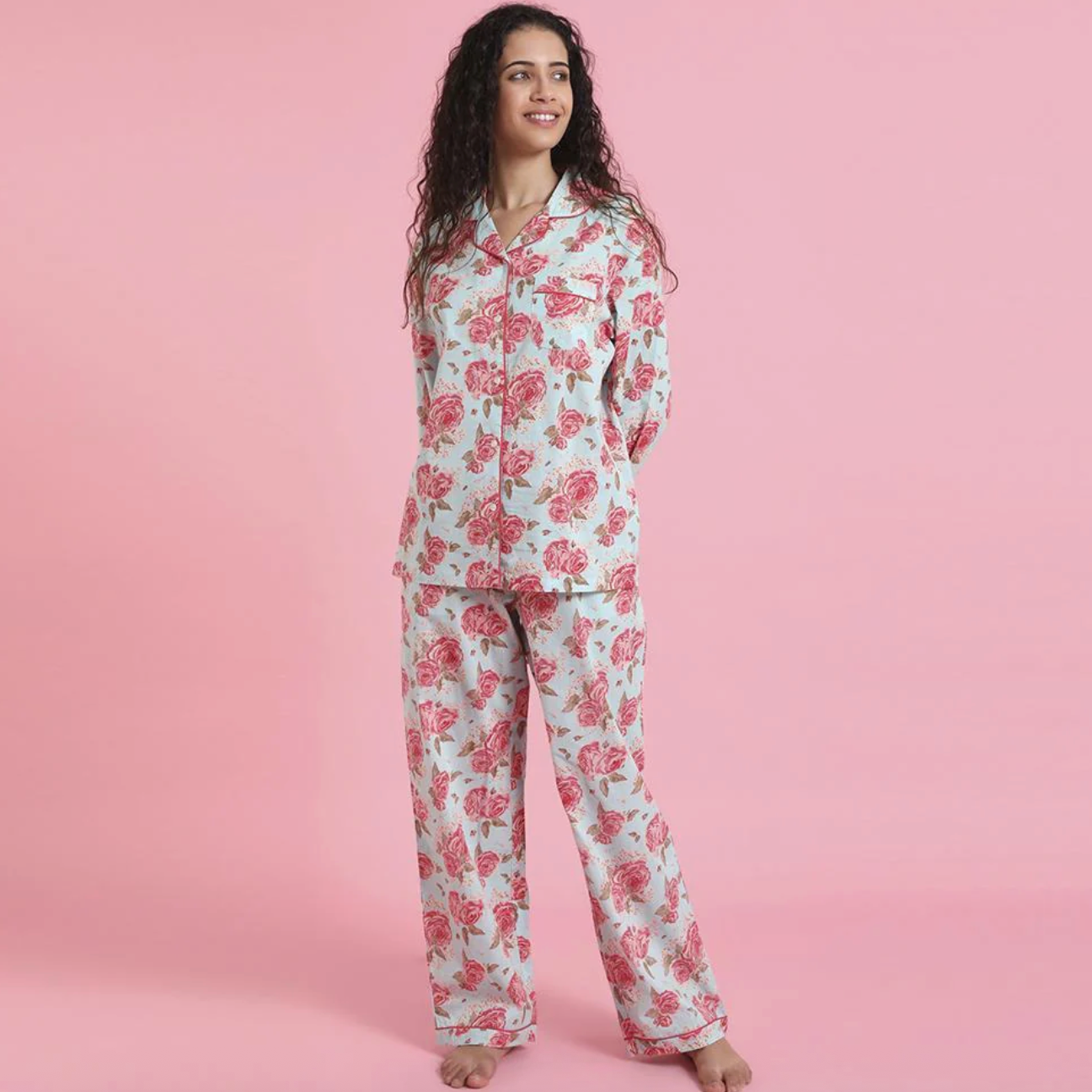 Mahogany ASHLEY BLUE Pyjama Set