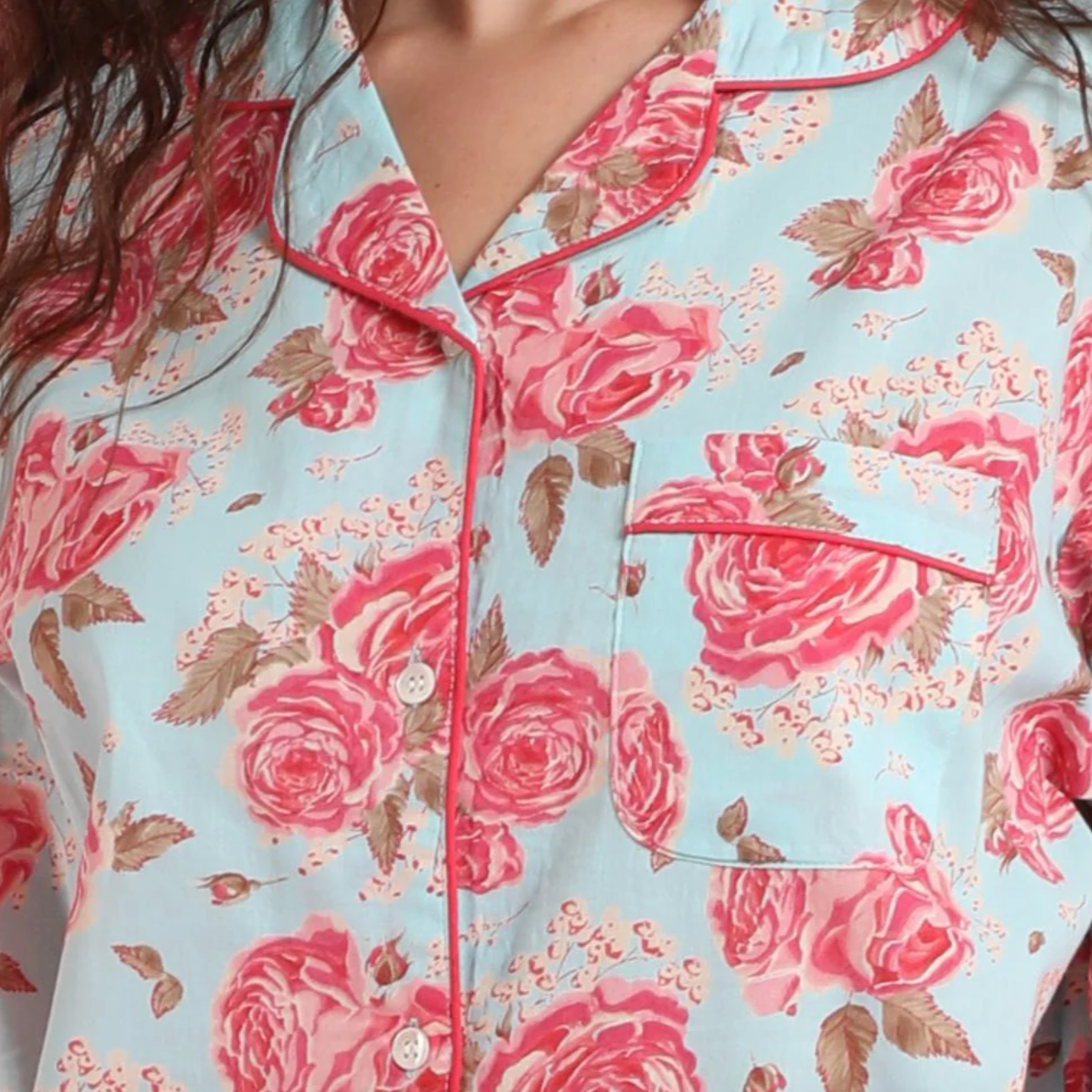 Mahogany ASHLEY BLUE Pyjama Set