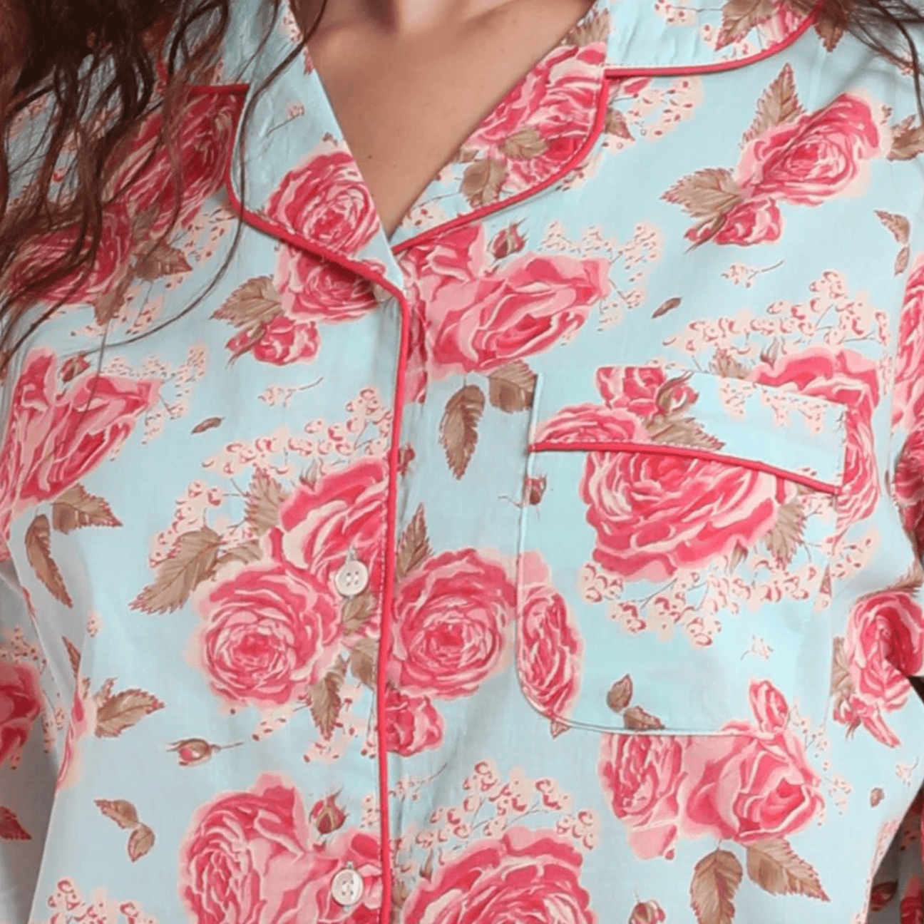 Mahogany ASHLEY BLUE Pyjama Set