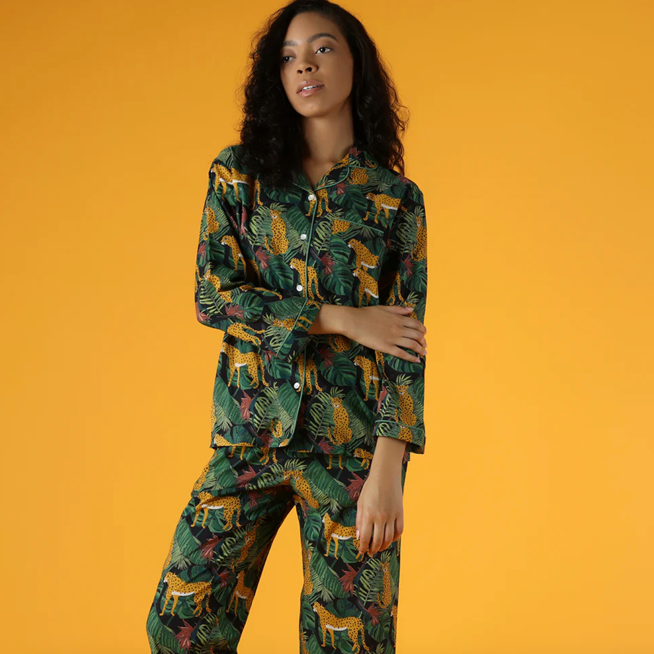 Mahogany CHEETAH Pyjama Set