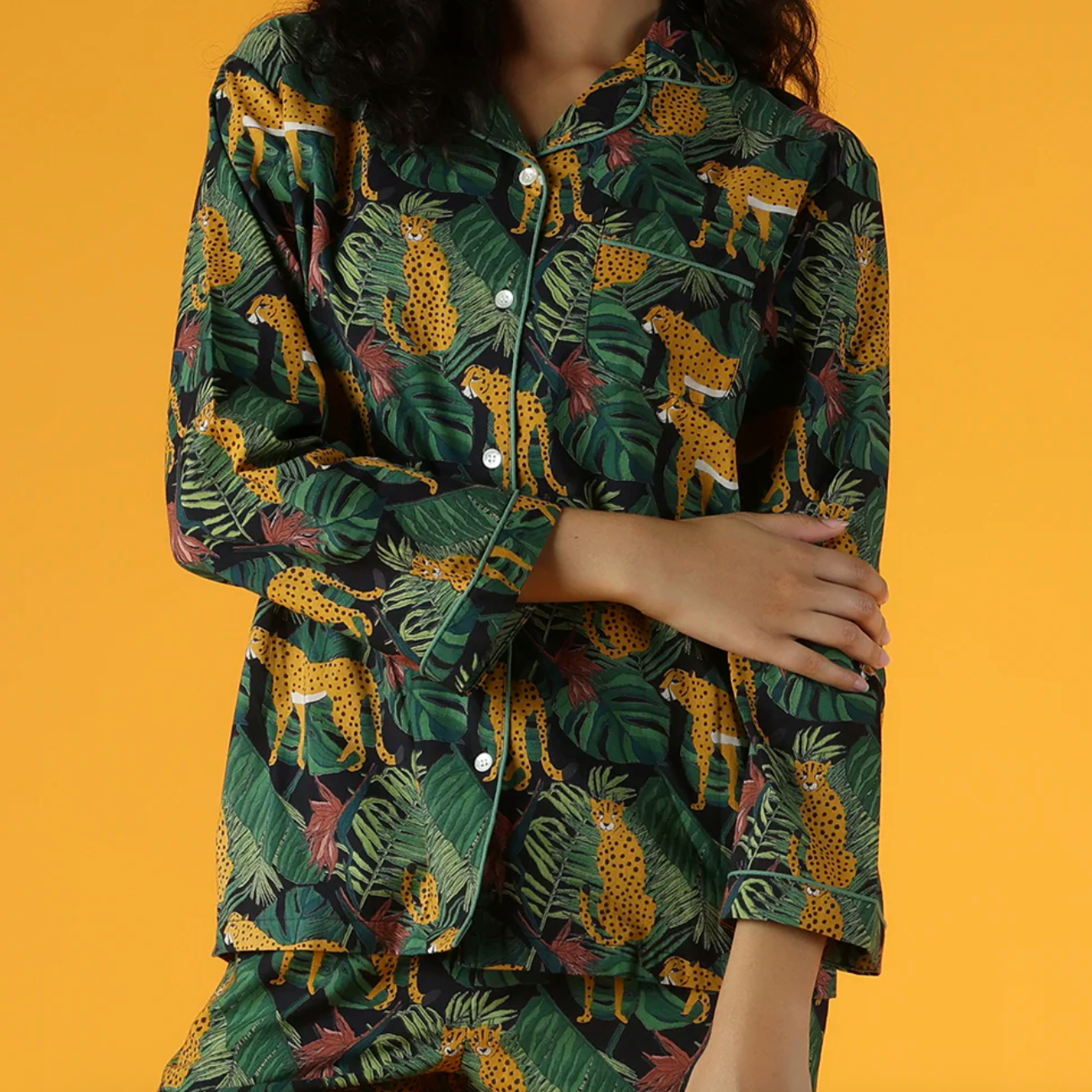 Mahogany CHEETAH Pyjama Set