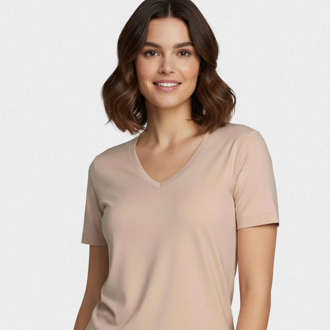 IMPETUS Soft Premium V-Neck Short Sleeve Tee in Lyocell