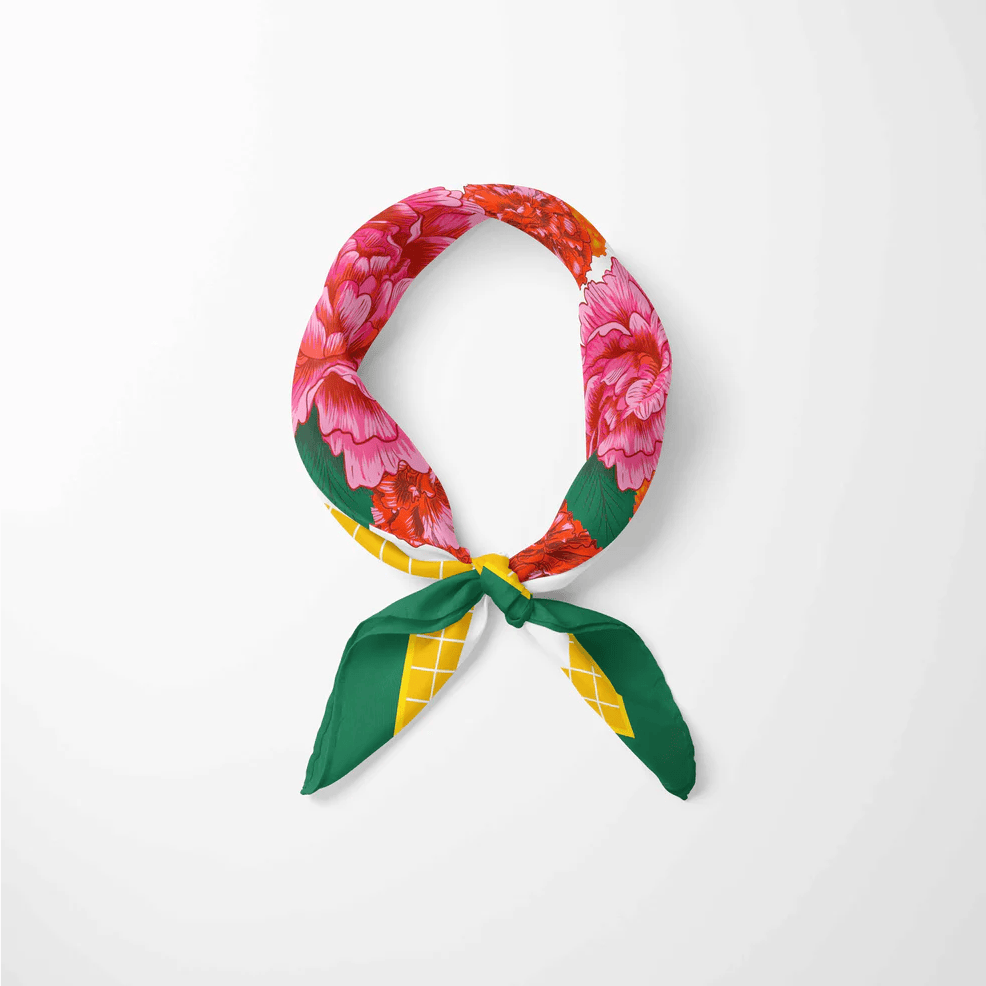 Emma Phelan Design 100% Silk Scarf - Lake Como Lounger
