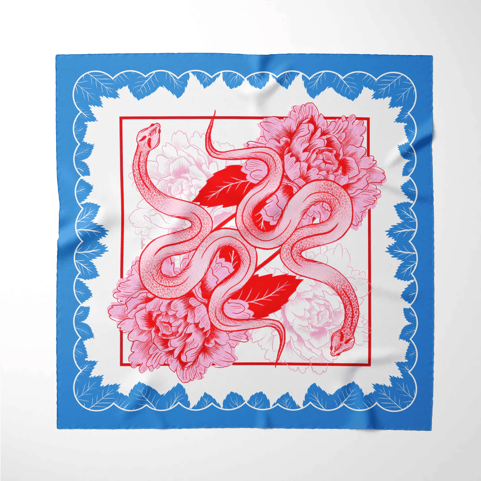Emma Phelan Design 100% Silk Scarf - Heart of Glass