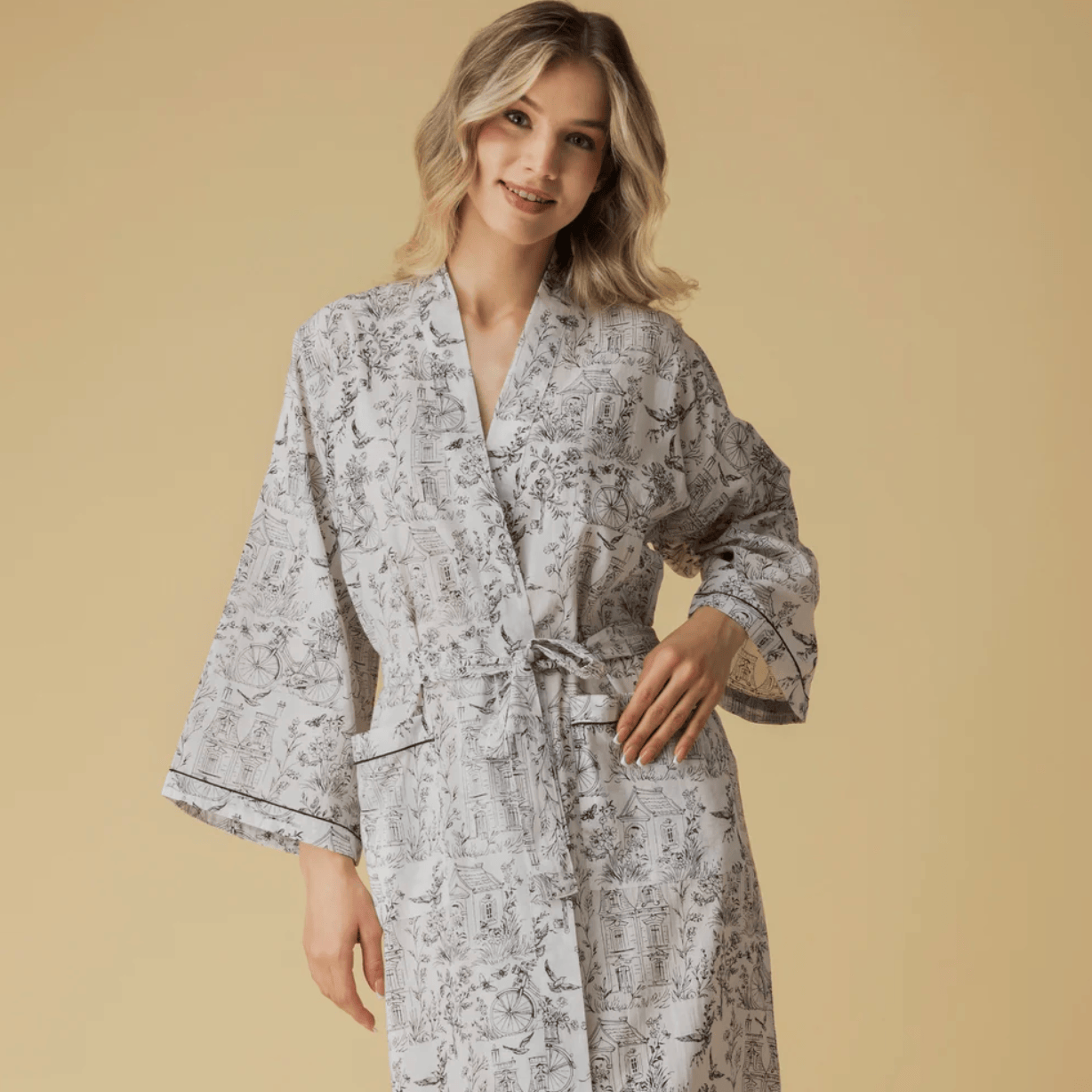Mahogany TOILE Robe