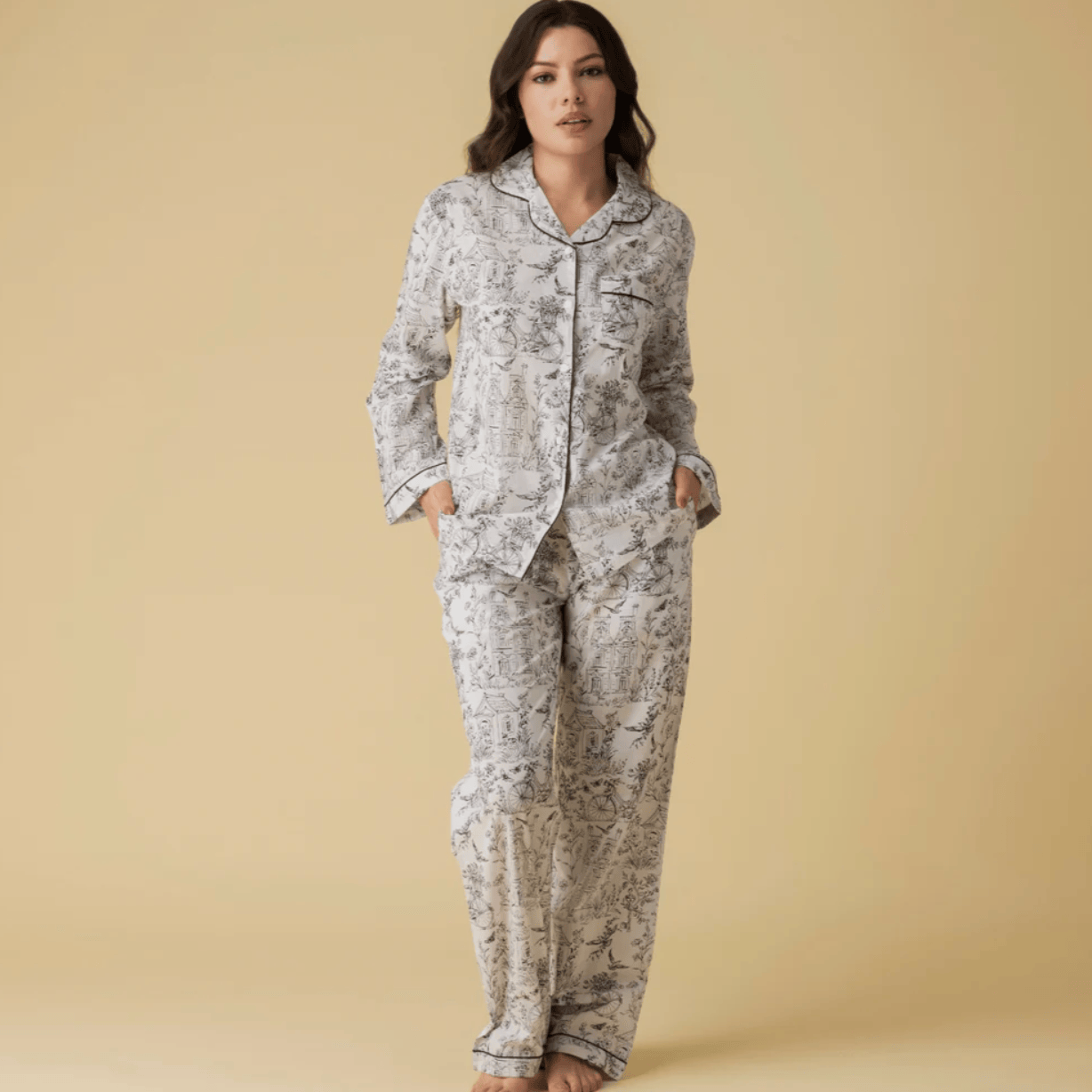 Mahogany TOILE Pyjama Set