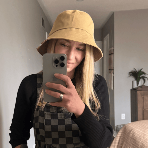 Canoe & Lake Denim Wide Brim Bucket Hat