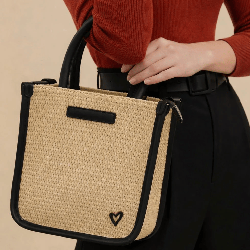 preneLOVE KELSO Raffia Crossbody