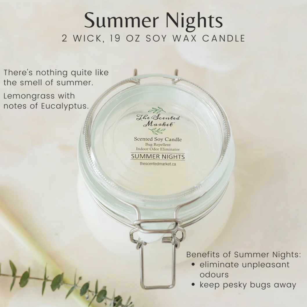 The Scented Market - Summer Nights 2-Wick Soy Candle