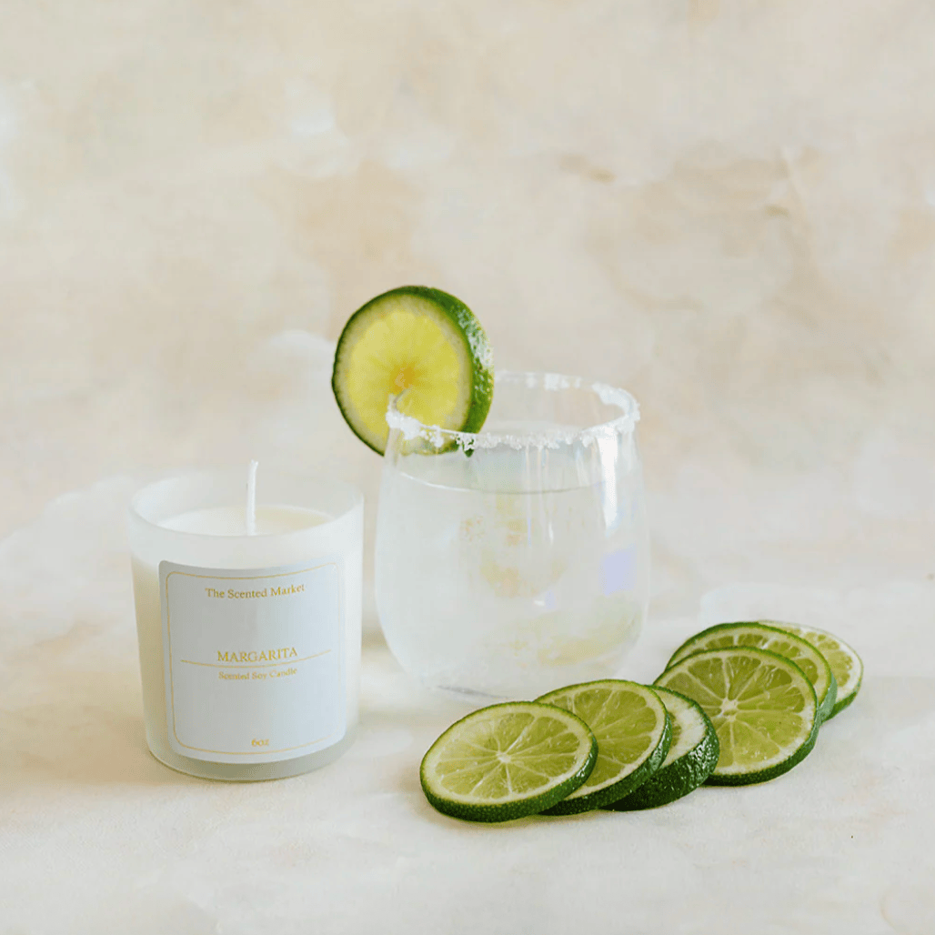 The Scented Market - MARGARITA Cocktail Soy Wax Candle with Gift Box