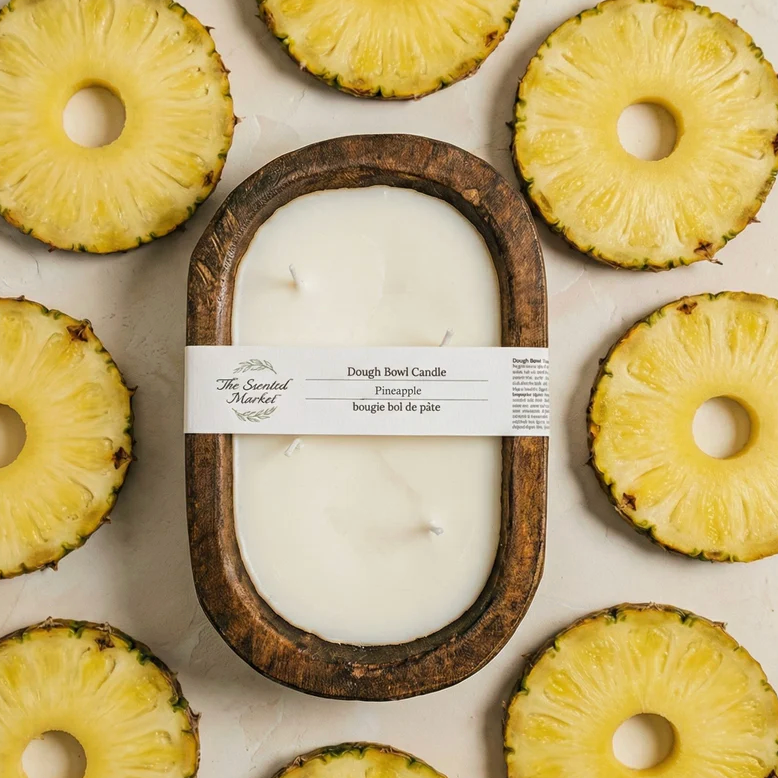 The Scented Market - PINEAPPLE Dough Bowl Candle (Limited Edition)