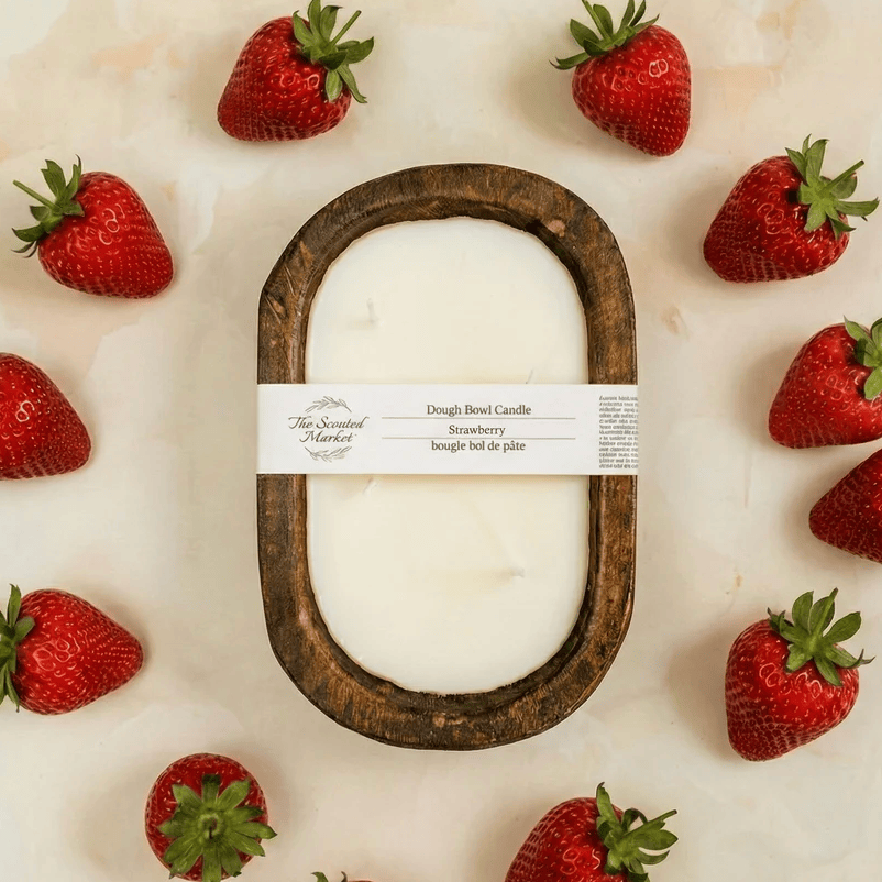 The Scented Market - STRAWBERRY Dough Bowl Candle (Limited Edition)