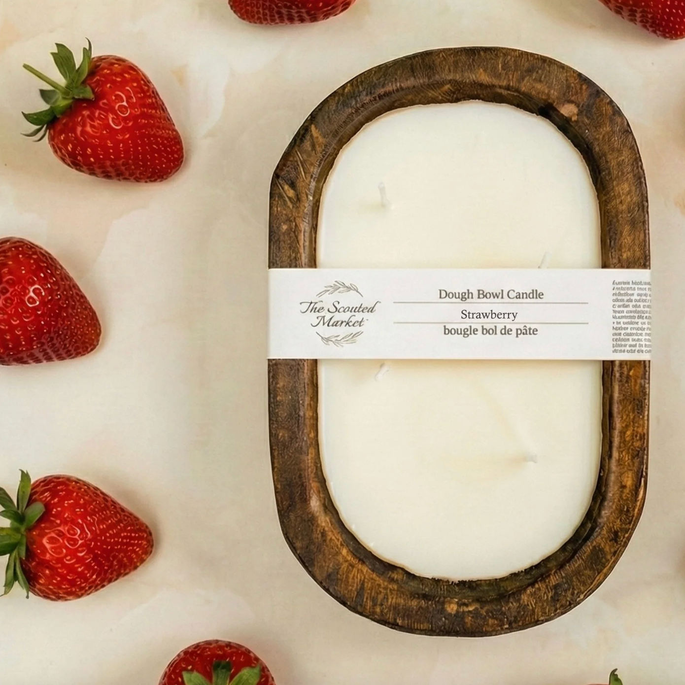 The Scented Market - STRAWBERRY Dough Bowl Candle (Limited Edition)