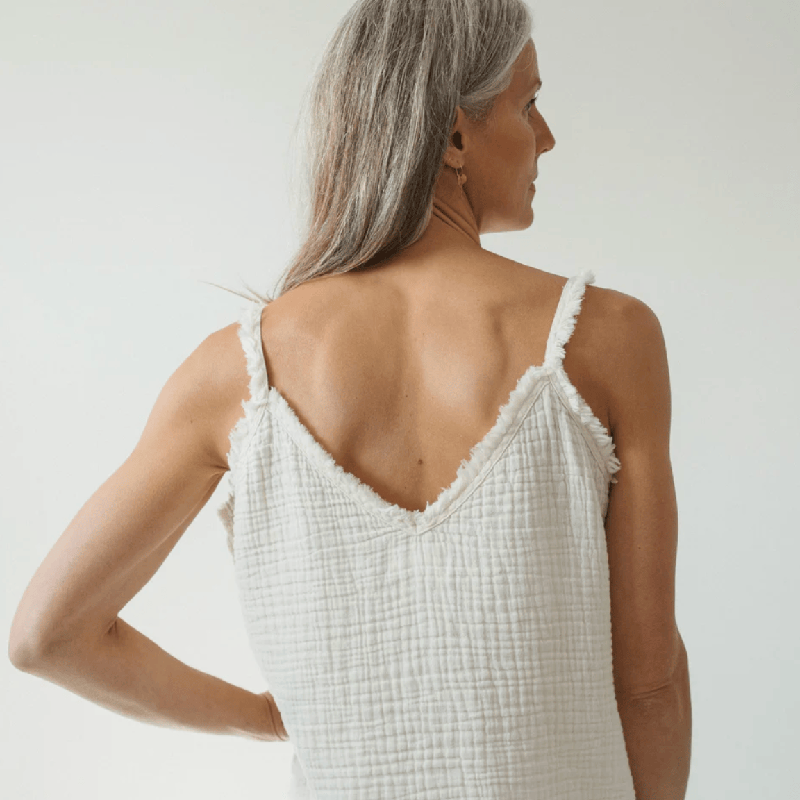 Pokoloko - Turkish Cotton Crinkle Strappy Top