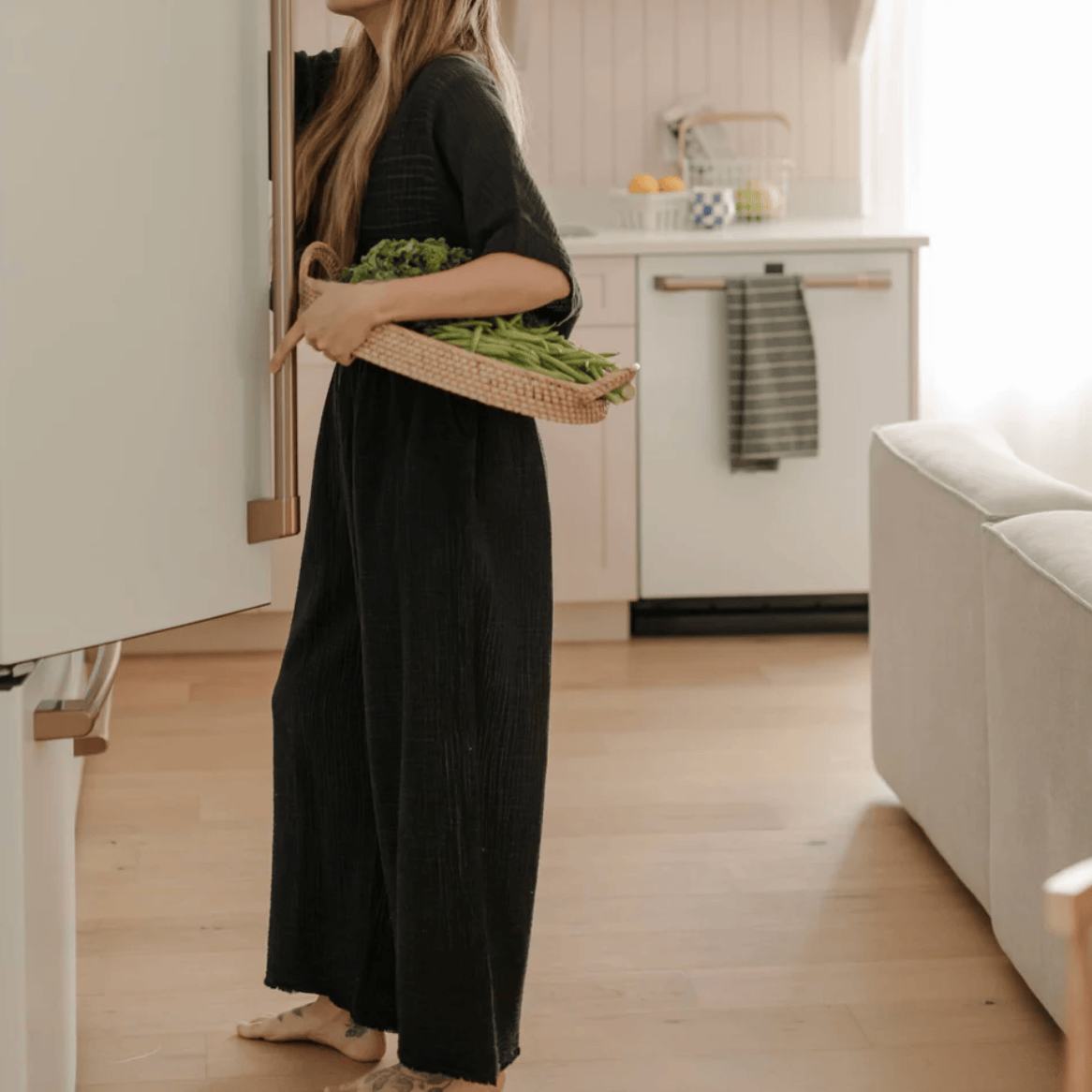 Pokoloko - Turkish Cotton Crinkle Palazzo Pants