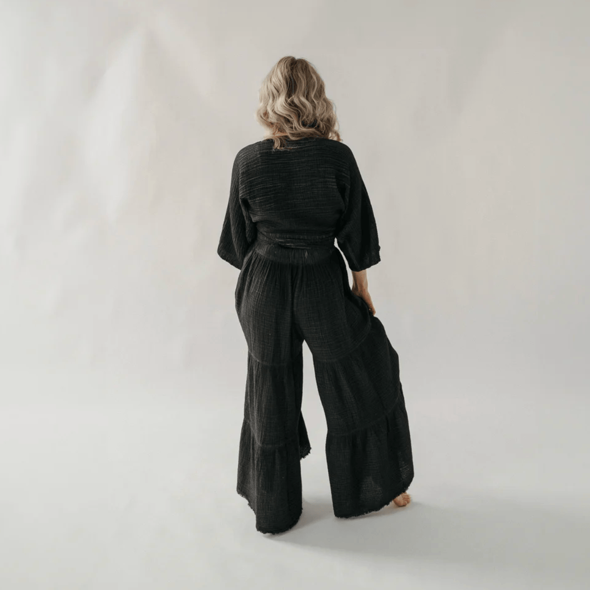Pokoloko - Turkish Cotton Crinkle Skirt Pants