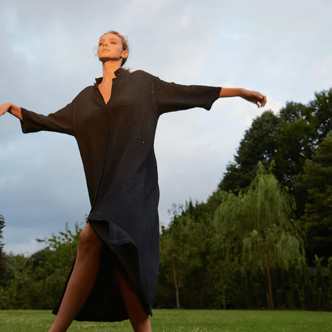 Pokoloko - Turkish Cotton Crinkle Shirt Dress