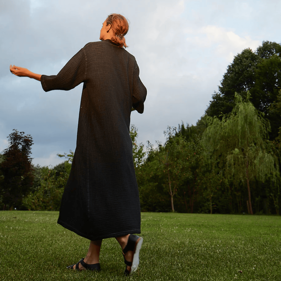 Pokoloko - Turkish Cotton Crinkle Shirt Dress
