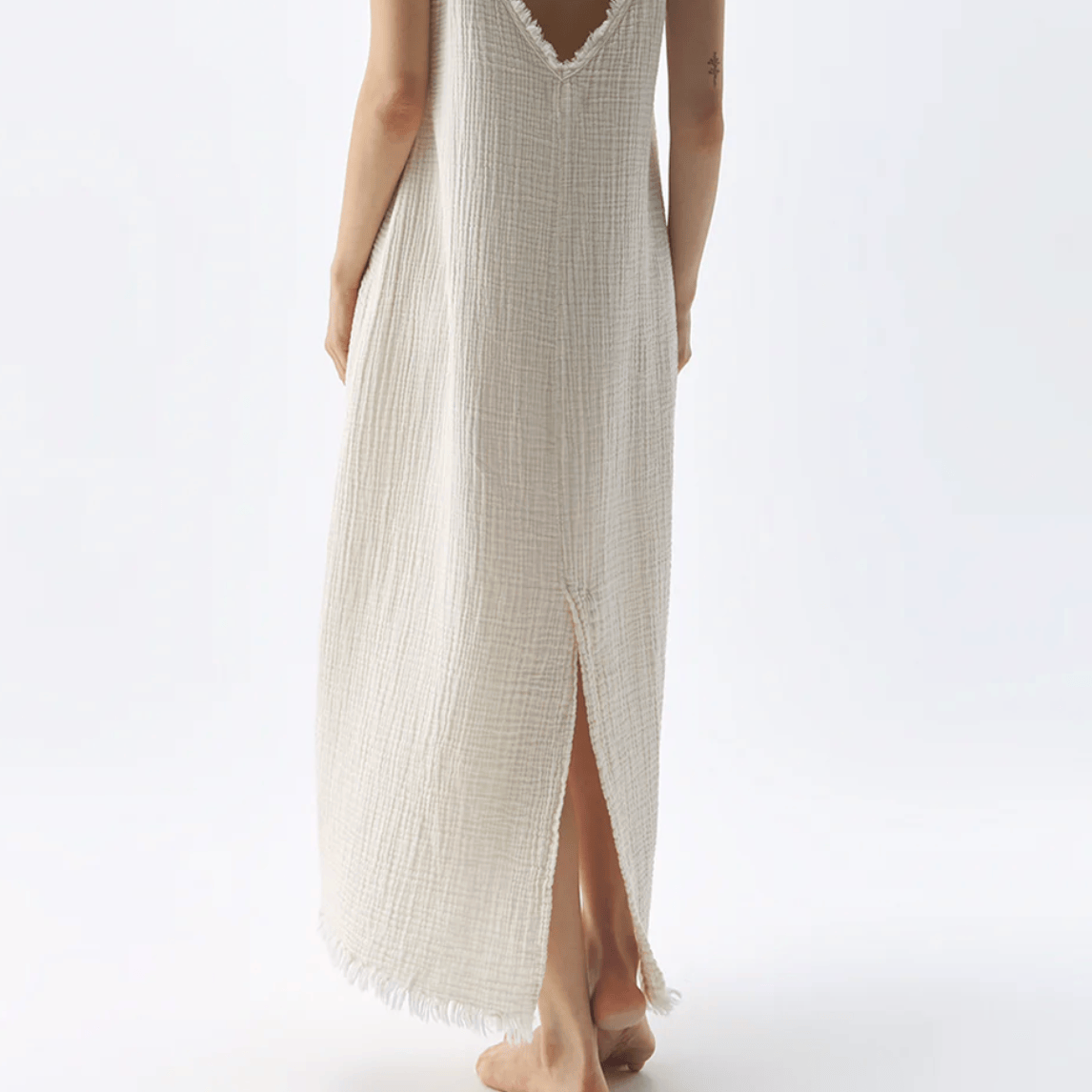Pokoloko - Turkish Cotton Crinkle Strappy Dress