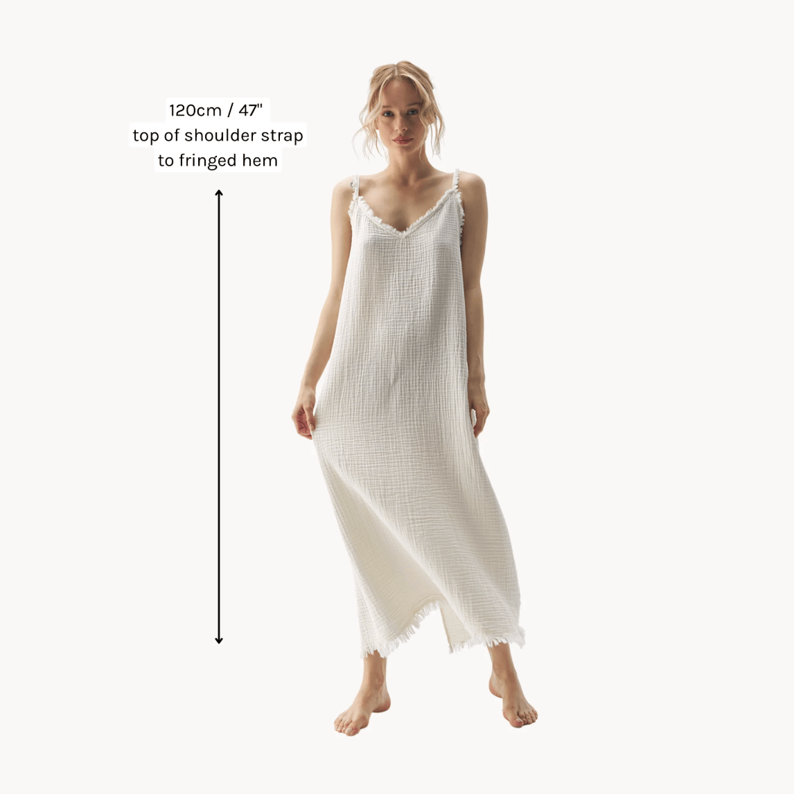 Pokoloko - Turkish Cotton Crinkle Strappy Dress