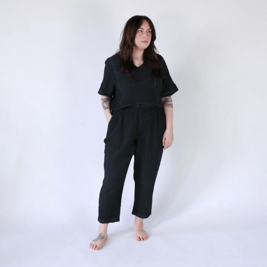 Pokoloko - Turkish Cotton Crinkle Crop Top