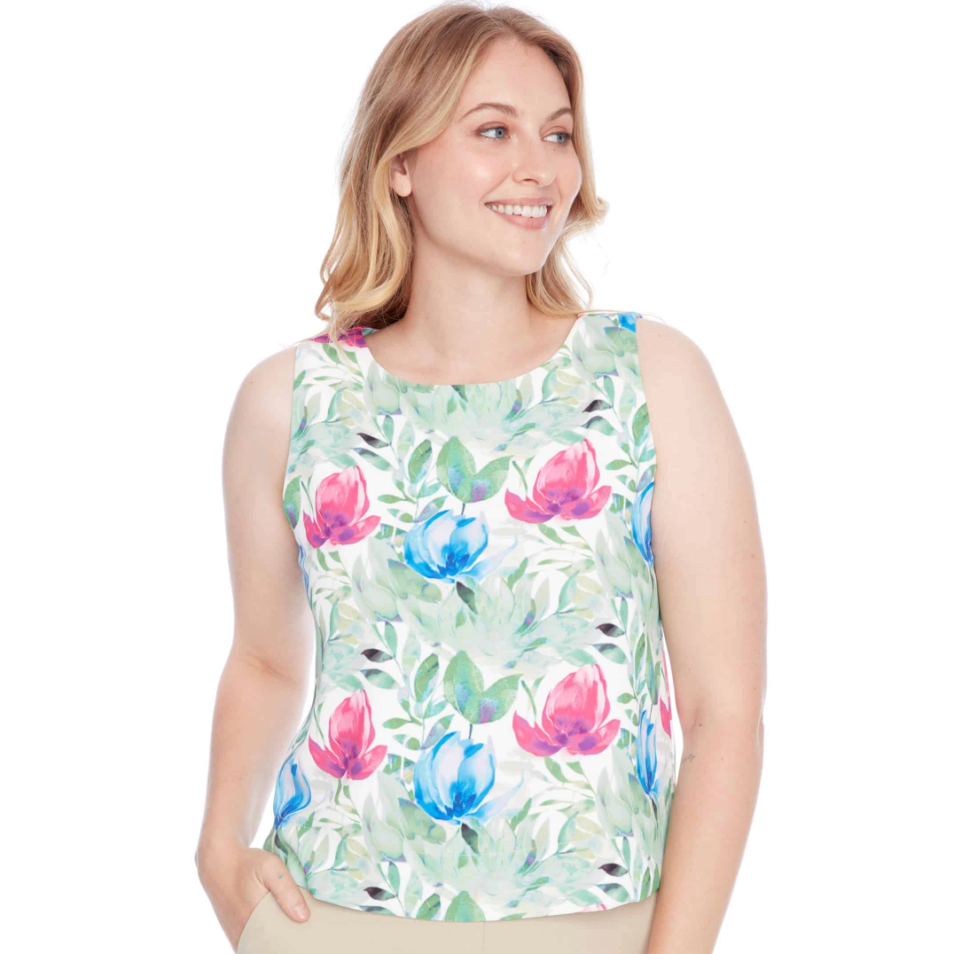ILTM Gianna Vegan Silk Tank - CAMELLIA