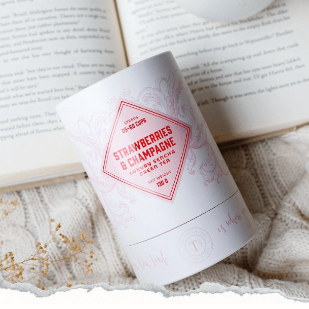 Once Upon A Tea Leaf - STRAWBERRIES & CHAMPAGNE Luxury Loose Leaf Sencha Green Tea Blend