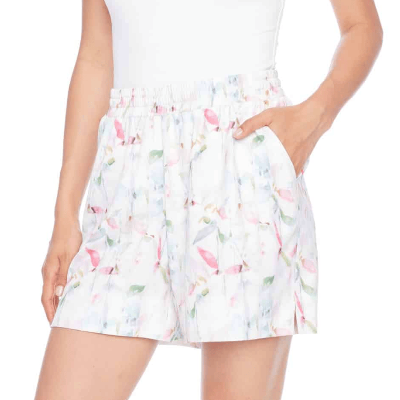 ILTM Rose Satin Lounge Shorts - IRIS