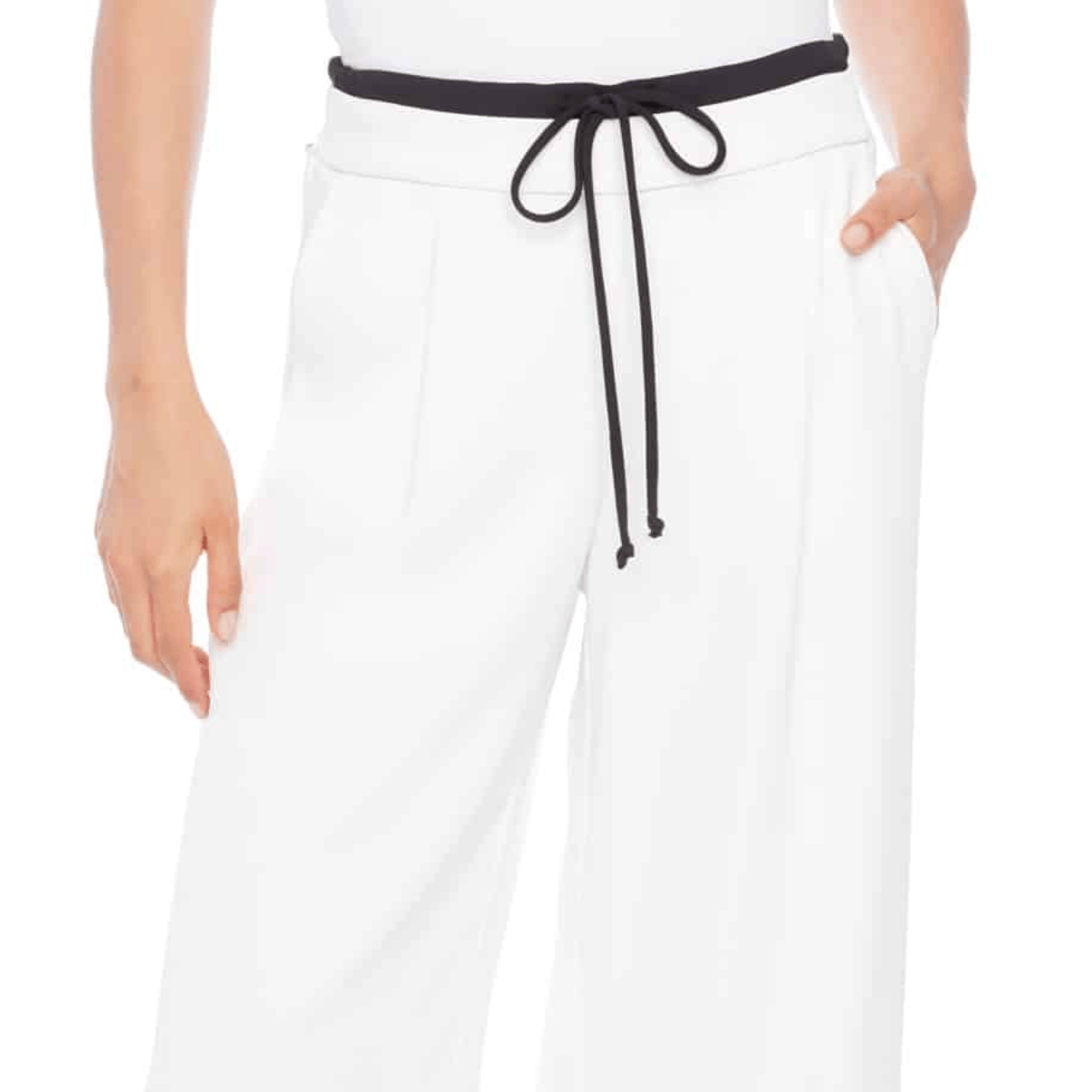 ILTM Vegan Silk Wide Leg Pants - CREAM