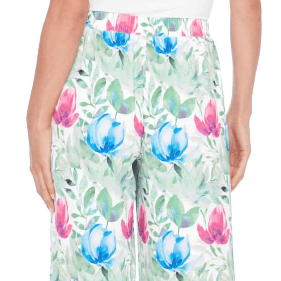 ILTM Vegan Silk Wide Leg Pants - CAMELLIA
