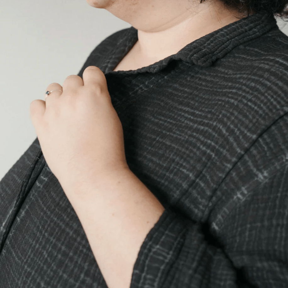 Pokoloko - Turkish Cotton PLUS Crinkle Shirt Dress