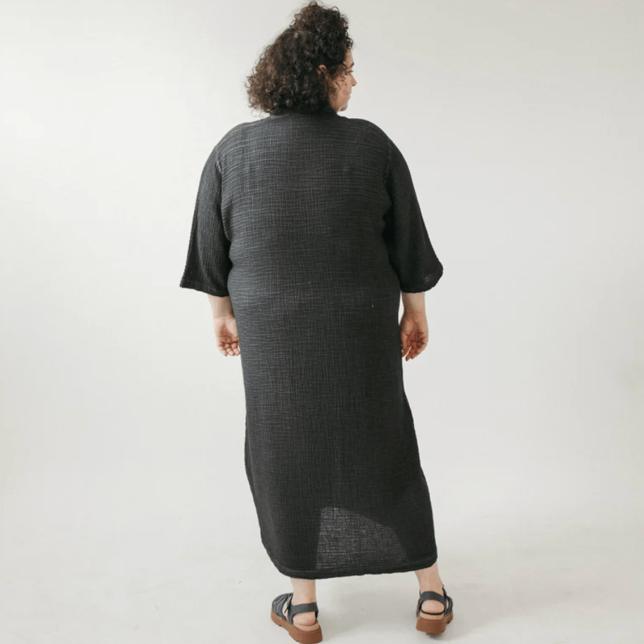 Pokoloko - Turkish Cotton PLUS Crinkle Shirt Dress