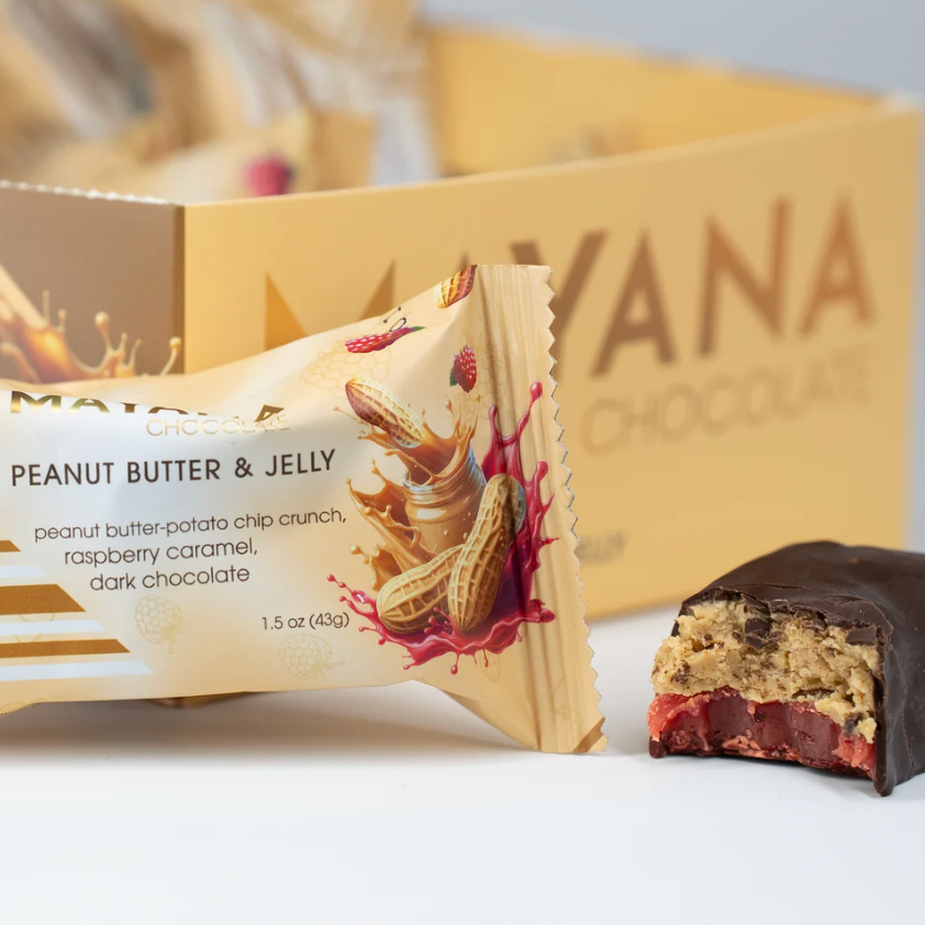 Mayana Mini Chocolate Bar - Peanut Butter & Jelly