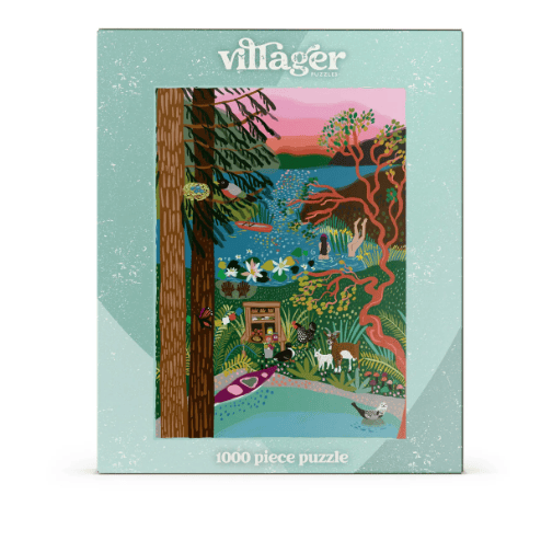 Villager Puzzles - SALT SPRING ISLAND SWIM 1000-Piece Puzzle for Adults Designed in Canada by Anja Jane