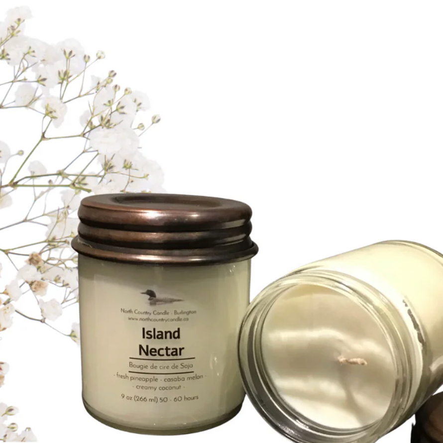 North Country Candle - ISLAND NECTAR Soy Wax Candle with Copper Lid