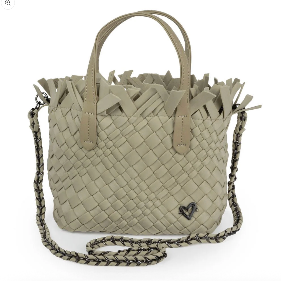 preneLOVE BARRIE FRINGE Woven Crossbody Handbag
