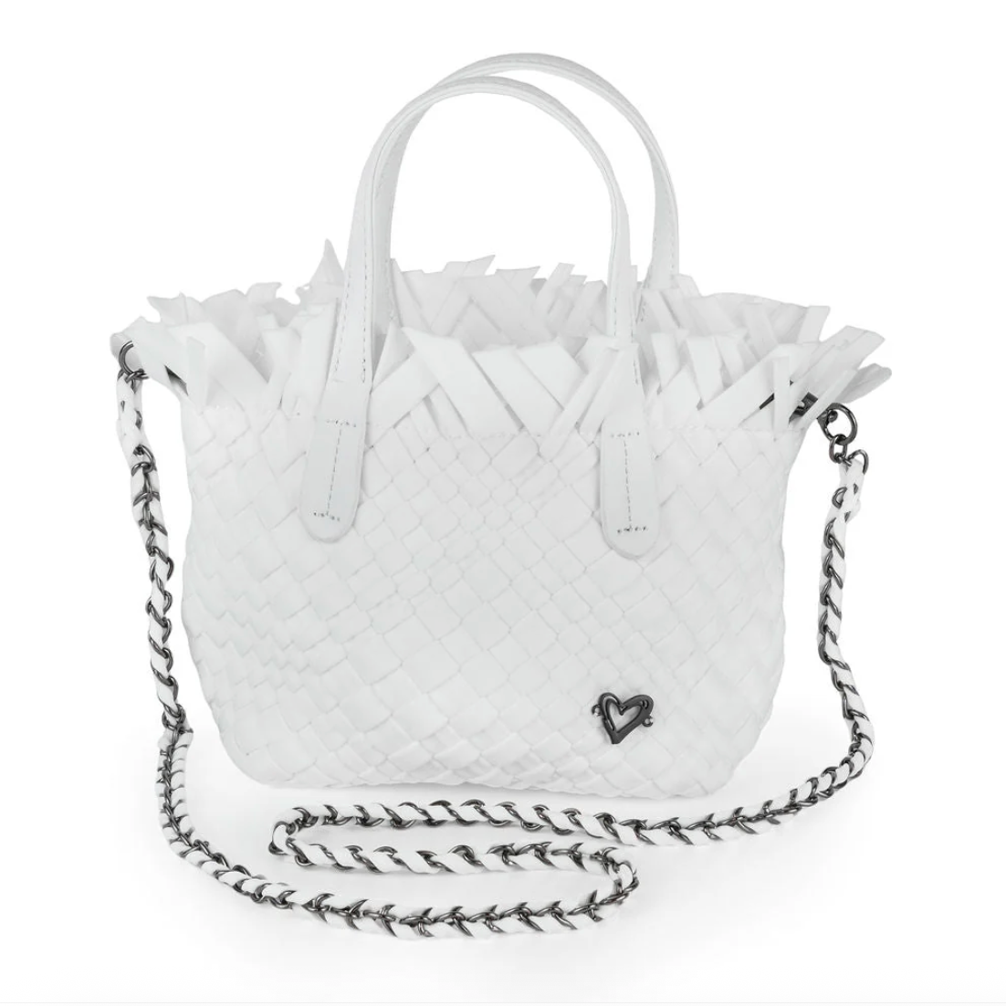 preneLOVE BARRIE FRINGE Woven Crossbody Handbag