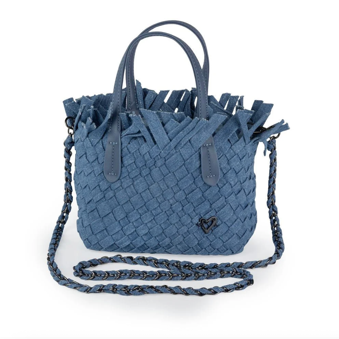 preneLOVE BARRIE FRINGE Woven Crossbody Handbag
