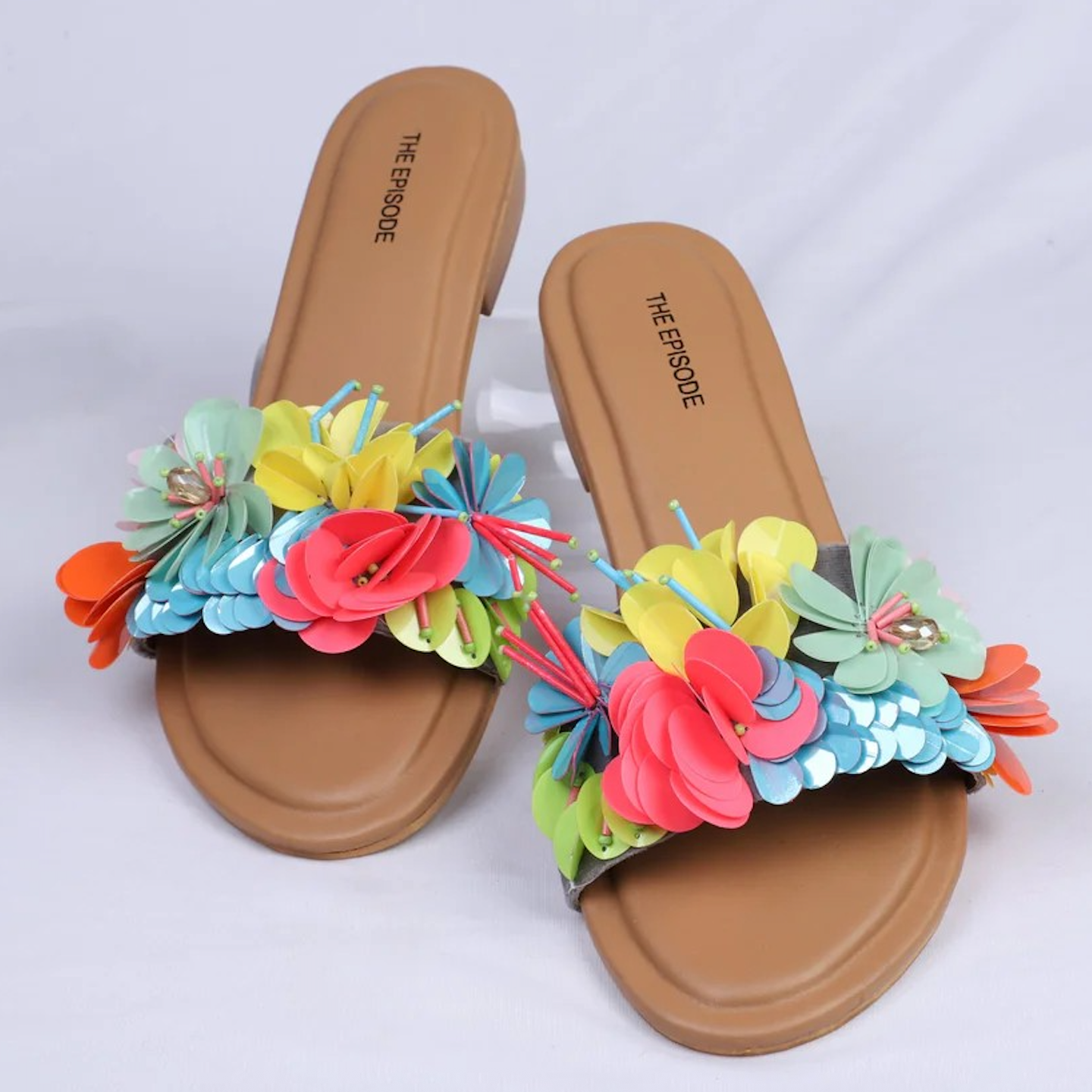 THEBEANWALK Flats - Flirt Floral Pop Colour by The Episode