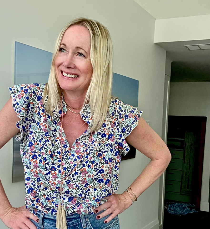 DOTTY Bluebell Bloom Blouse