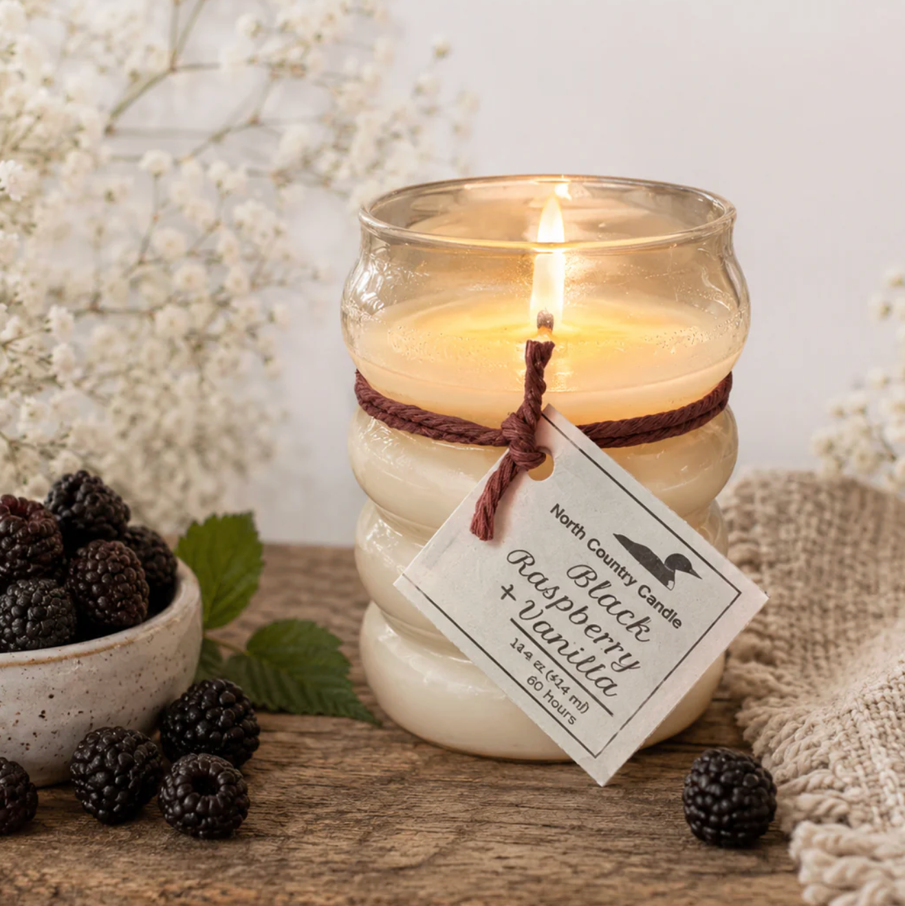 North Country Candle - 14oz BUBBLE RING Soy Wax Candle