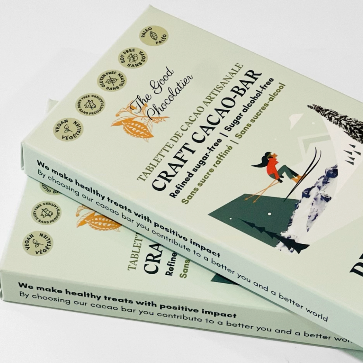 The Good Chocolatier - Pistachio & Sea Salt 75% Dark Chocolate Bar