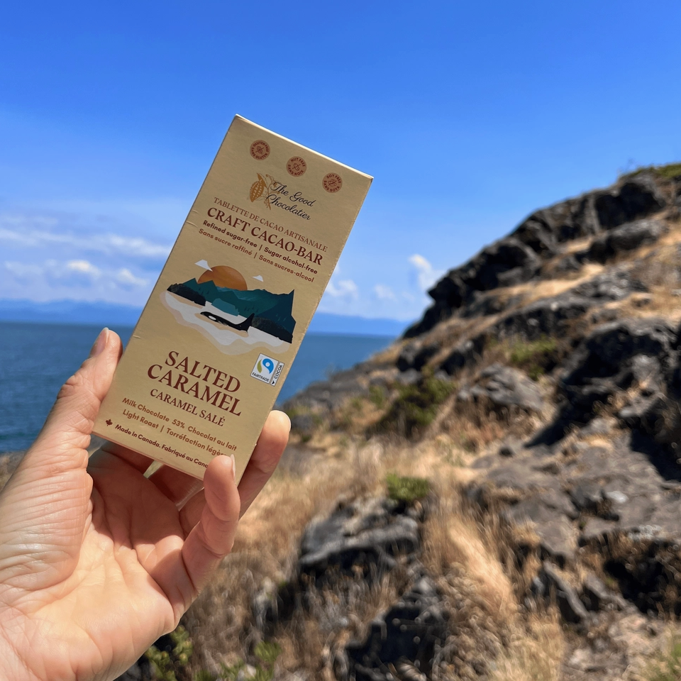 The Good Chocolatier - Salted Caramel 50% Milk Chocolate Bar