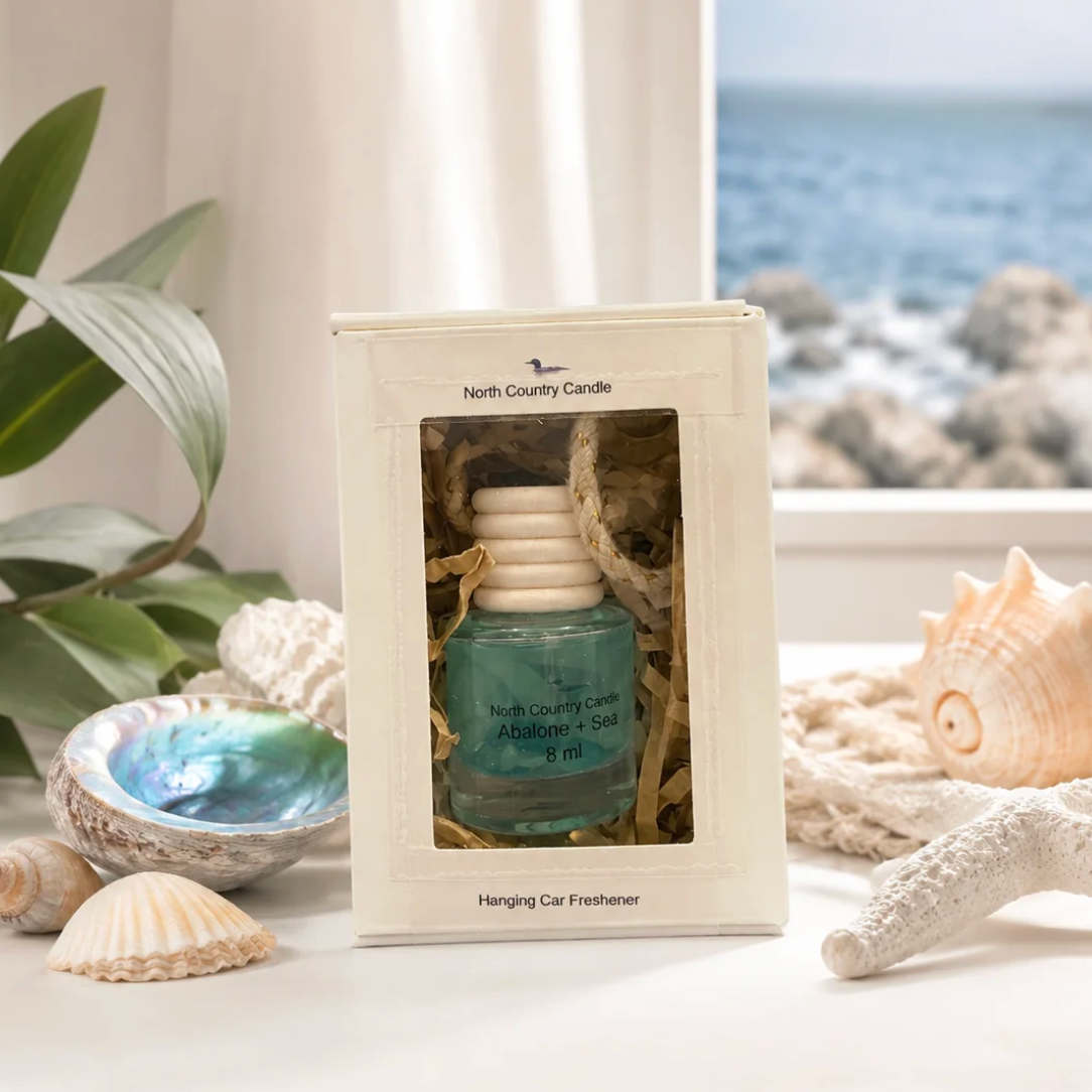 North Country Candle - Hanging Car Freshener in Abalone + Sea