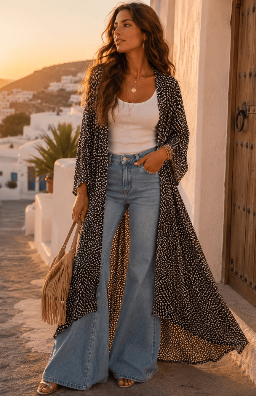 BAZ Maxi Kimono - Ibiza Speckled