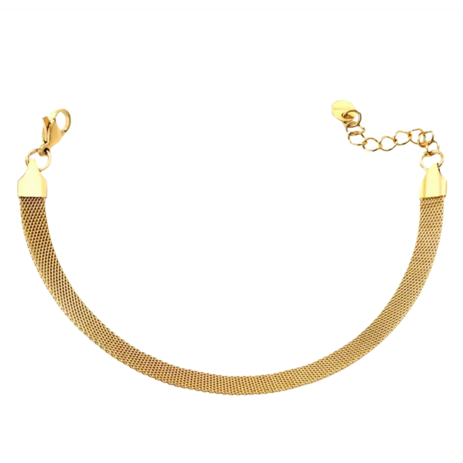 Sunbalm Jewelry - FLAT MESH Chain Bracelet