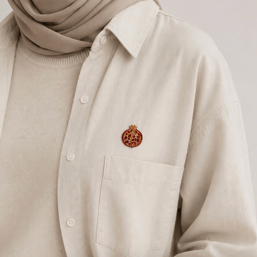 Sunbalm Jewelry - POMEGRANATE Brooch
